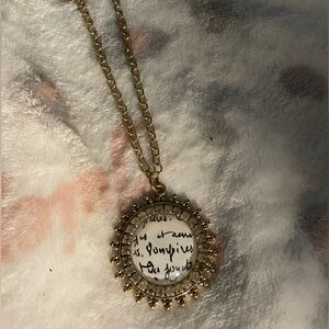 Forever21 Gold Pendant Necklace